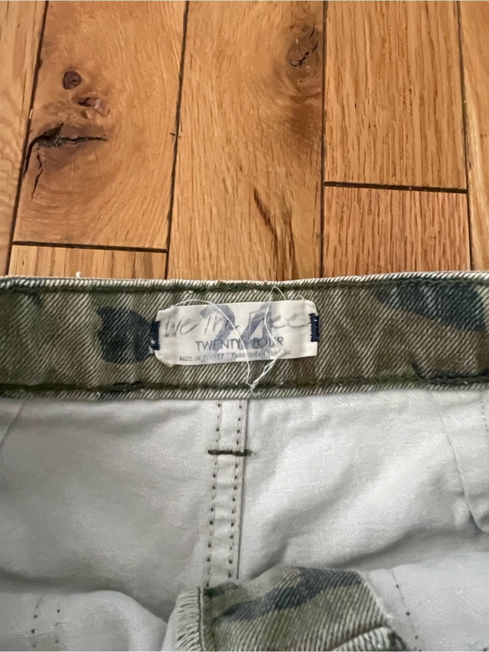 We the Free Remy Camo High Rise Utility Jeans - Picture 2 of 7
